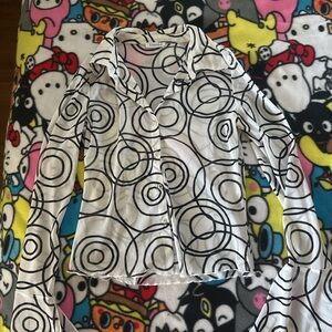 Vintage mesh button up top